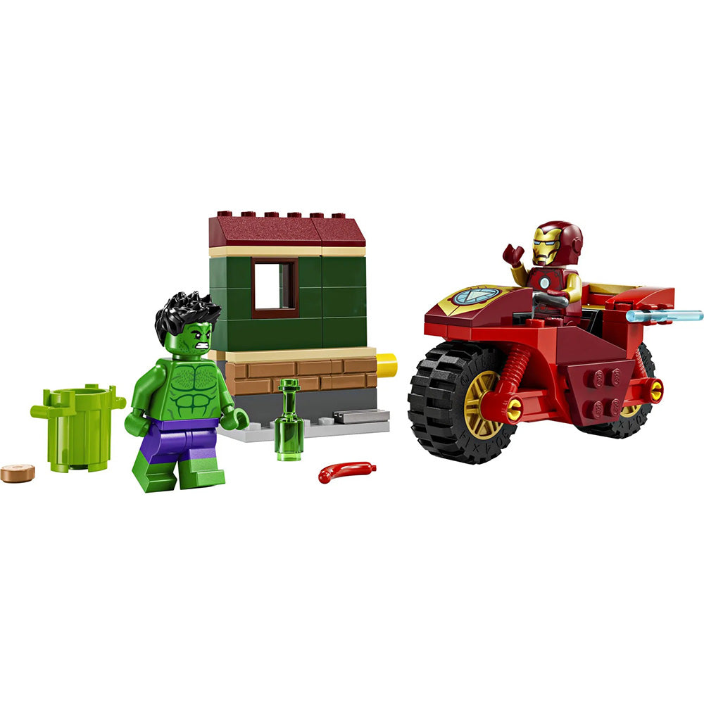 Lego76287 Lego Super Heroes Iron Man With Bike & The Hulkpapell.gr